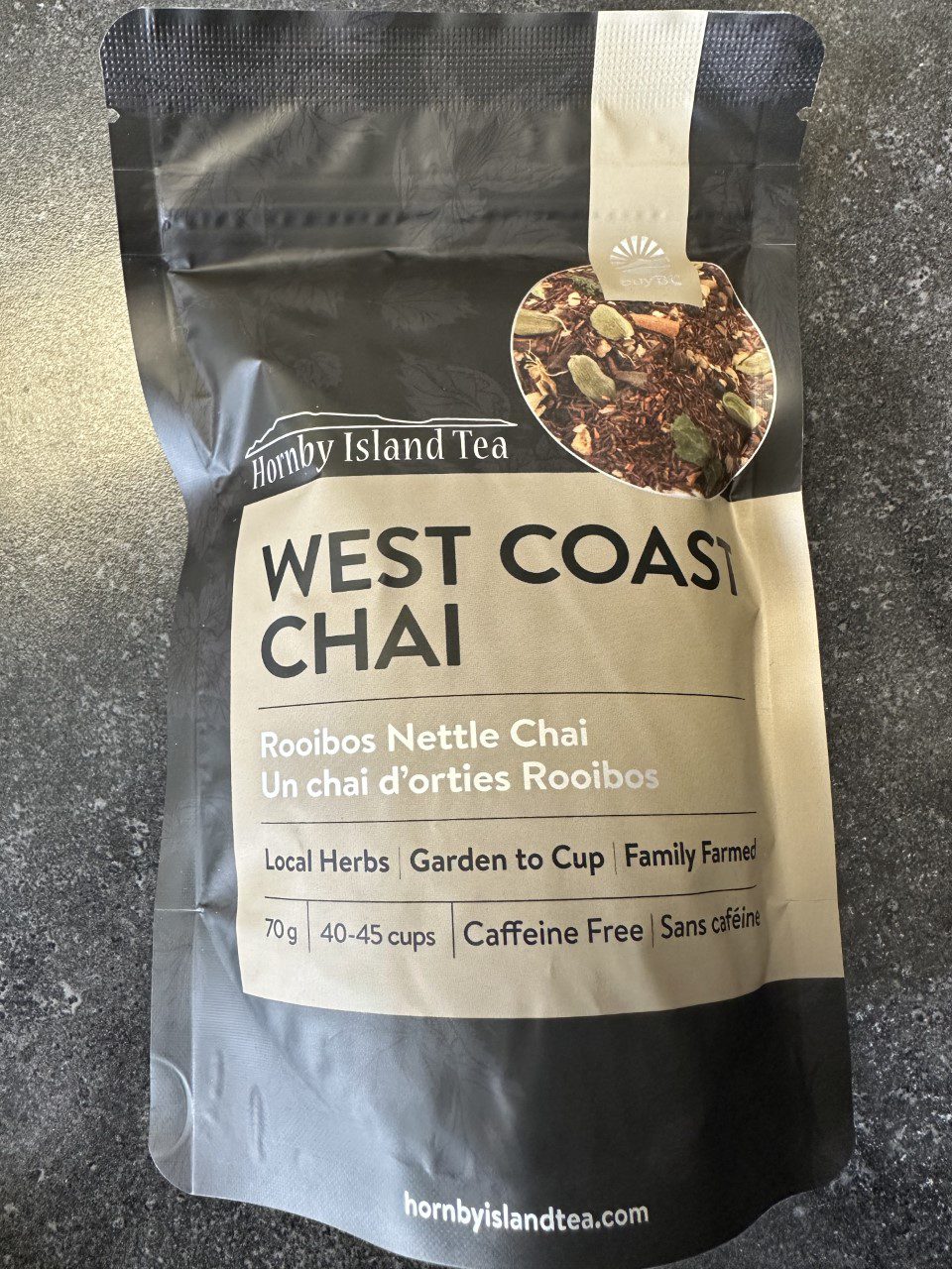 Hornby Island Tea - West Coast Chai - Budding Rose Coffee